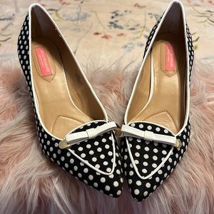 COPY - Isaac Mizrahi polka dot pumps. Black and white.